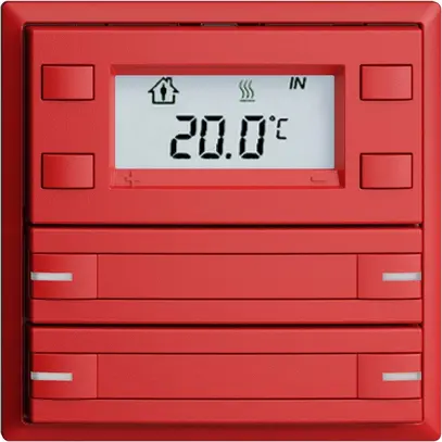 Pulsante RTH INC KNX 4×EDIZIOdue F berry, con carta+LED RGB 