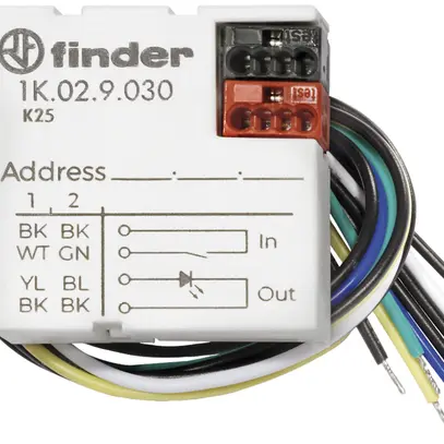 Module LED KNX AMD Finder, sortie 2-canal pour LED de signalisation, 0.5mA/3.3V 
