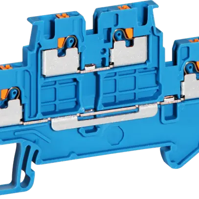 Doppelstockklemme CLIPLINE 0.14…1.5mm² blau 