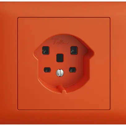 Prise INC EDIZIOdue T25 16A orange, bornes à vis 