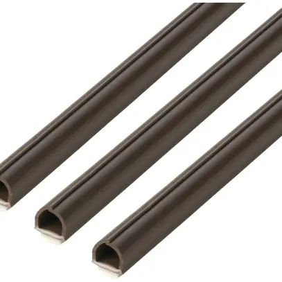 Canal mini MAX HAURI cablefix 10×10mm 3×1m autocollant brun 