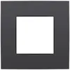 Cadre de recouvrement Niko Intense 83×83mm laqué anthracite 