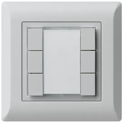 Poussoir universel ENC 6×kallysto.line sans LED gris clair 