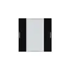 Face poussoir Hager basico KNX double LED noir 45×45mm 