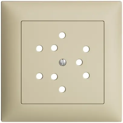 Kit frontal EDIZIOdue vanille 88×88mm 3×T12 