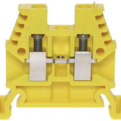 Borne de passage joignable Woertz 0.5…4mm² 32A 1000V vis 2×1 rail DIN 35mm jn 