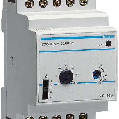 Thermostat Hager multigamme 1 contact inverseur 2A pour EK081/EK082/EK083 