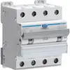 Disgiuntore differenziale Hager RCBO 4P 400V car.B 20A 0.03A t.A 10kA 4UM 