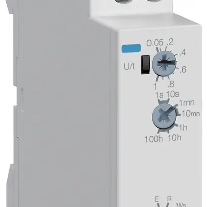 Relè a tempo AMD Hager EZM100, 12…240VUC, 0.05s…100h, 1C 8A/250VAC, 1UM 