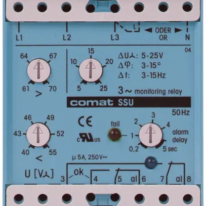 Spannungs- und Drehfeldüberwachung ComatReleco SSU34, 400VAC 