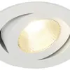 Downlight LED INC SLV CONTONE, 16W 890lm 3000K orientable rond blanc 