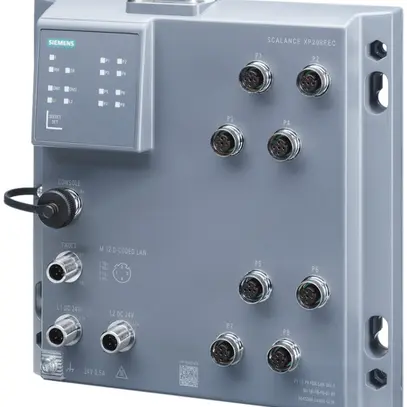 Switch IE Siemens SCALANCE XP208PoE 8×M12 (codificata D) 10/100Mbit/s managed 