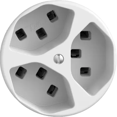 Prise STANDARDdue 3×T23 blanc 
