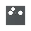 Placca frontale kallysto per R&M HWS antracite 3×coass.dati 