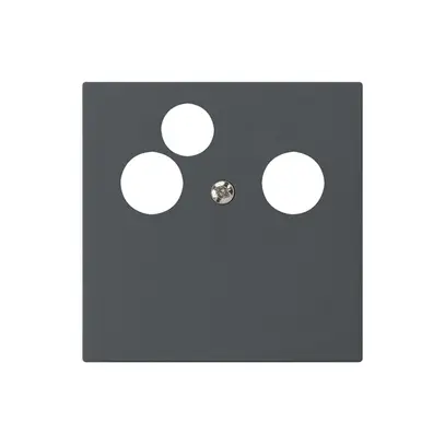 Placca frontale kallysto per R&M HWS antracite 3×coass.dati 