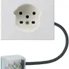 Presa FLF HA tipo 15 con morsetti a innesto adattatore cavo piatto Power bianco 