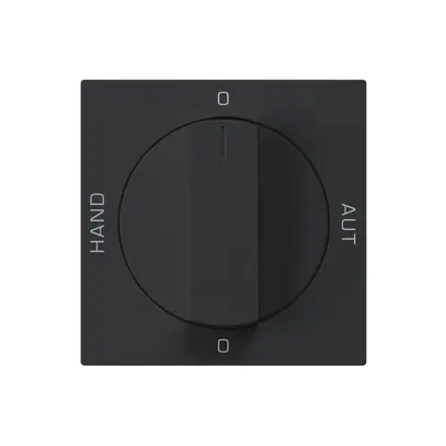 Kit frontale per interruttore rotativo S2 60×60 kallysto 0-Man-0-Aut. nero 