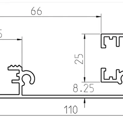 Profilo a congiungere Almatec SBG 110 DIN, 3m 