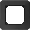 Telaio di copertura INC kallysto.trend 1×1 nero 94×94mm 