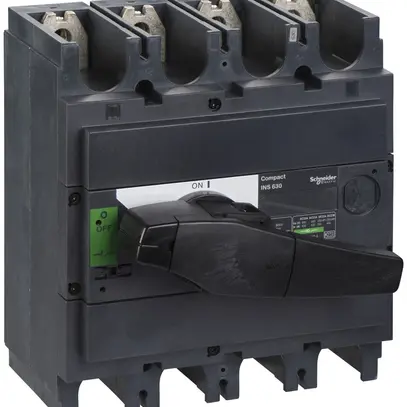 Interuttore di carico Schneider Electric INS 4L 630A con maniglia rotativa nero 