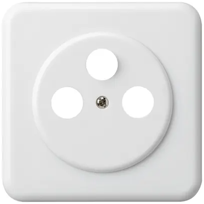 Kit di montaggio INC TV-R-SAT basico bianco 