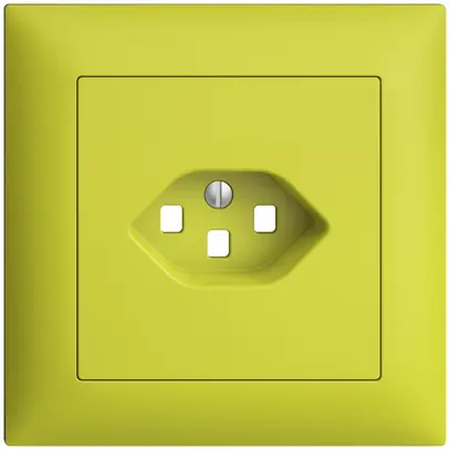 UP-Frontset EDIZIOdue lemon 88×88mm 1×T23 