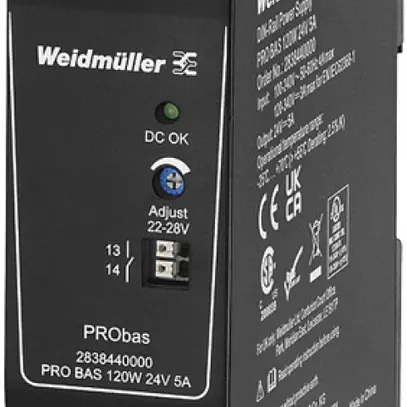 Alimentation à découpage Weidmüller Connect Power PRO BAS 120W 24V 5A 