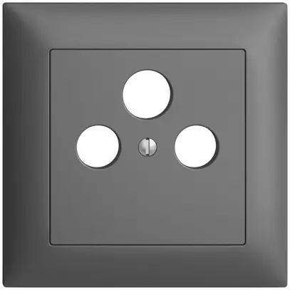 Kit frontal ENC EDIZIOdue gris foncé 88×88mm 