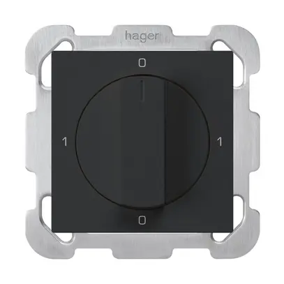 UP-Drehschalter kallysto 0/2L schwarz mit Drehgriff 