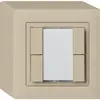 Poussoir universel AP 4×kallysto avec LED beige 