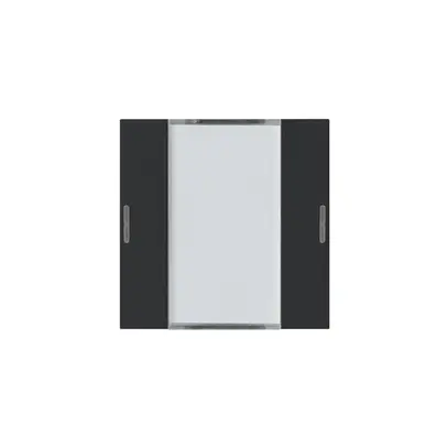 Kit frontal Hager kallysto 2×KNX LED systemlink/easylink noir 