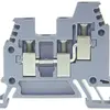 Borne de passage joignable Woertz 0.5…4mm² 32A 800V vis 3×1 rail DIN 35mm gris 