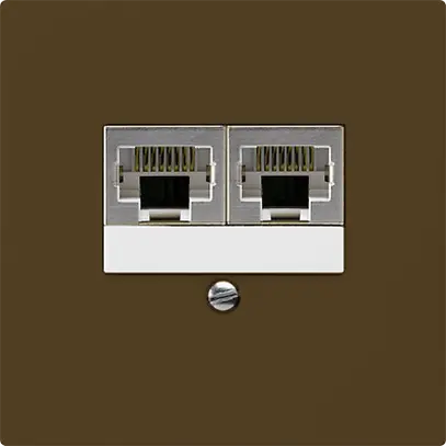 Scatola INC kallysto 2×RJ45s marrone parallelo 