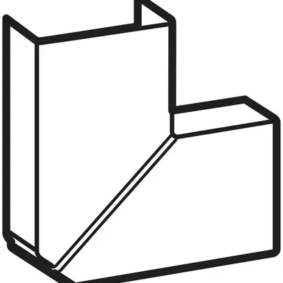 Angolo piatto DLPlus 40×12.5 bianco 