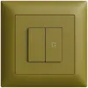 Interrupteur ENC 1K/2T scène Edue Wiser olive 