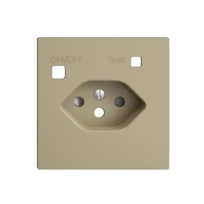 Kit frontal EDIZIOdue pour prise FI F, T13, shutter, sand 