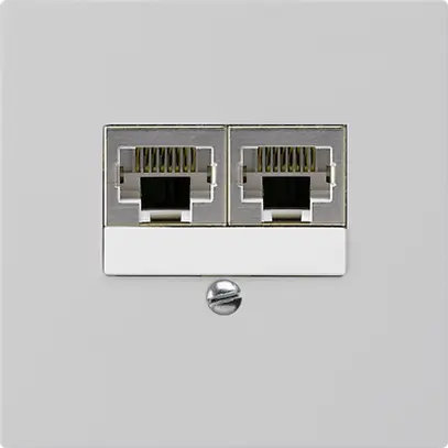 Boîte ENC kallysto 2×RJ45s gris clair parallèle 