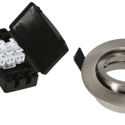 Spot INC MAX HAURI maxLUCE GU10 trou Ø68mm avec ressort de tensionn chrome 