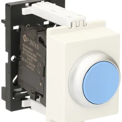 Pulsante AMD K&N, 1Ch 6A, 2UM, calotta blu 