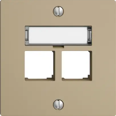 Kit de montage S-One EDIZIOdue F pour 2×RJ45 droite, sand 