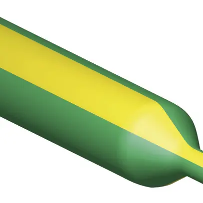Gaine rétractable CIMCO 2:1 Ø2.5/1mm box 11.5m à paroi mince vert/jaune 