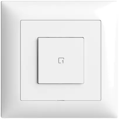 Pulsante scena INC 1 scena/1T Edue Wiser bianco 