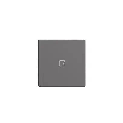 Pulsante 1/1 INC Edue Wiser simbolo scena 1 grigio scuro 