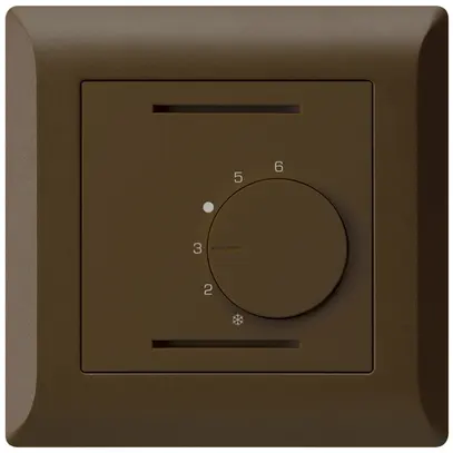 Termostato ambiente INC kallysto.line marrone senza interruttore 