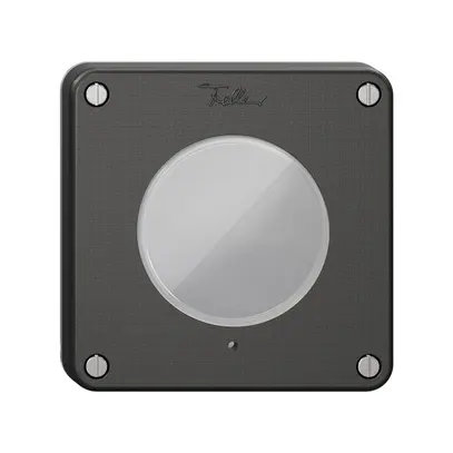 Coperchio NEVO, per pulsante KNX RGB, con vite e guarnizione, nero 