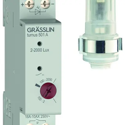 REG-Dämmerungsschalter turnus 501 A, mit Helligkeitsfühler, 1 S, 2600 W 