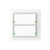 Couronne pour thermostat d'ambiance SIDUS KNX RTR 2/4, blanc 