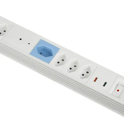 Presa multi Principio Plus M-S 7×T13, 1×Master/3×Slave/3×continuo interrutt.bi 