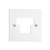 Plaque frontale 1×TT,2×RJ45 blanc ITplus ITM EDIZIOdue 