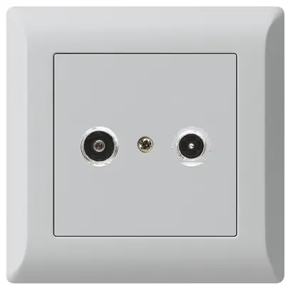 Presa antenna INC kallysto.line R/TV 14dB 2GHz grigio chiaro 